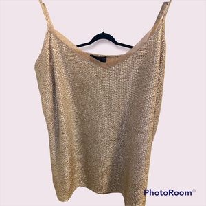 Limited size L gold strap blouse